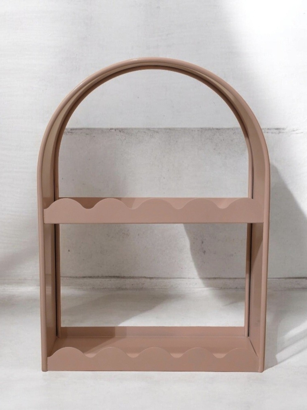 Pink Two-Tier Arch Shelf Organizer